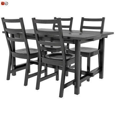 Table and chair IKEA NORDVIKEN — Ver 1