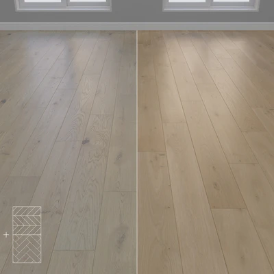 Parquet Oak 2 types layout Christmas tree, chevron and linear setduo24 — Ver 1