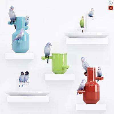Набор ваз "The Parrot Party" — Вид 1
