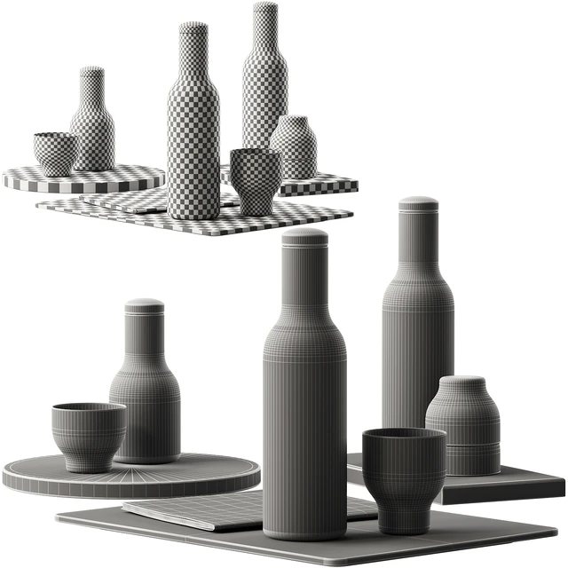 136 dishes decor set 09 MENU Bottle Carafe by Norm P01 — Descargar