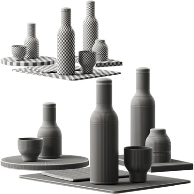 136 dishes decor set 09 MENU Bottle Carafe by Norm P01 — Ver 2
