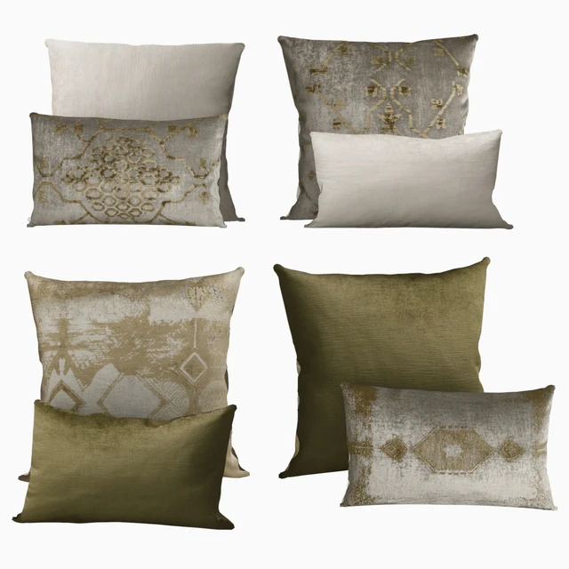 Pillows by Restoration Hardware Velvet Oushak Collection in FogMoss — Descargar