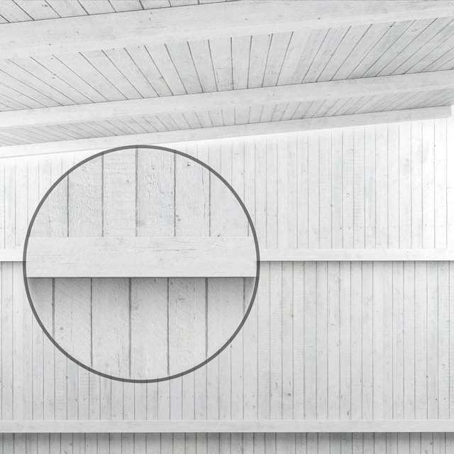 Wooden ceiling with beams (white wood) — Descargar