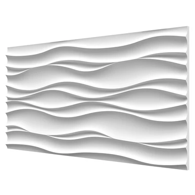 Plaster 3d panel "Wave Atlantic" — Ver 1