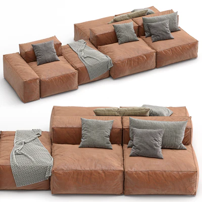 Bonaldo leather sofa PEANUT B — Ver 3