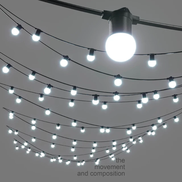 Editable Garland belt light street — Скачать