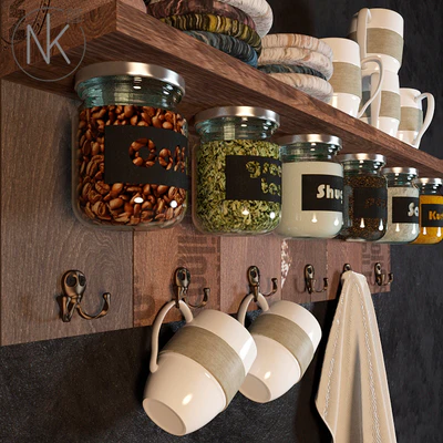Shelf with spices — Ver 3