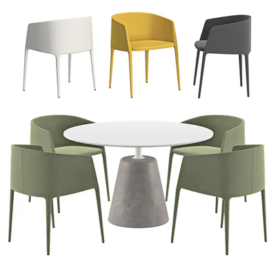 MDF Italia - Achille Armchair And Rock Table — Ver 1