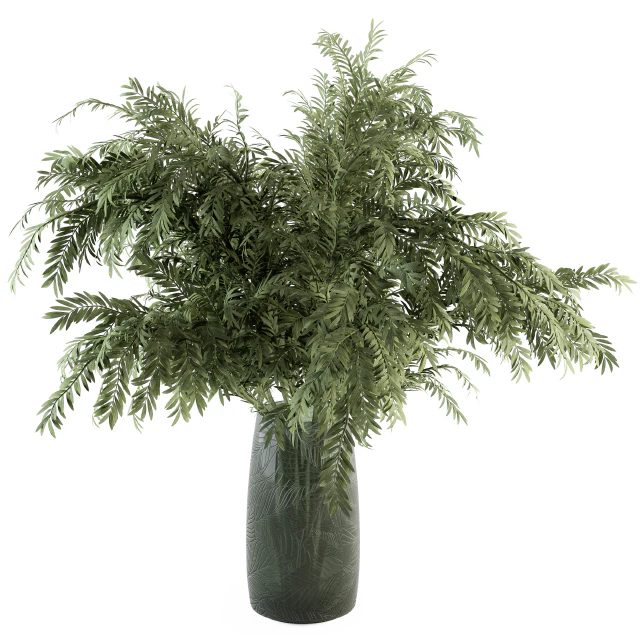 Bouquet - Green Branch in Glass vase 64 — Descargar