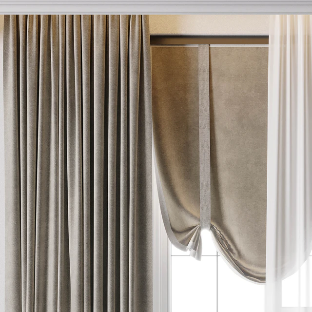 Hadi Curtain With Roman Blind 68 — Descargar