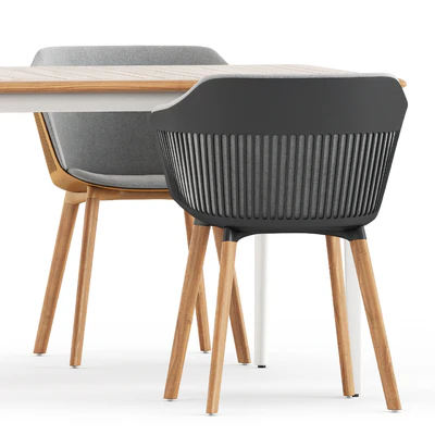 Aiir armchair and WA dining table by Dedon — Ver 4
