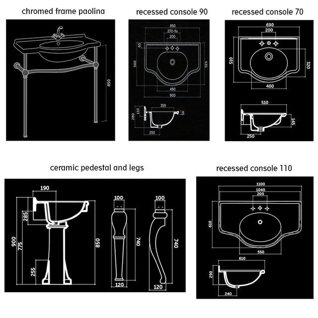 Washbasins Paolina — Descargar