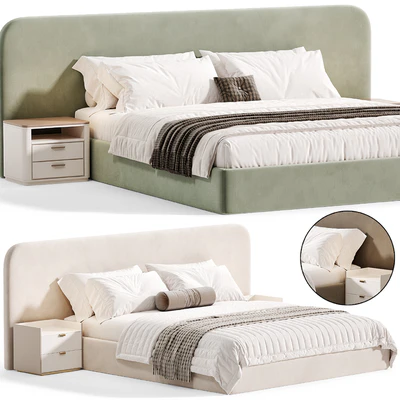 Snow Boucle Bed By Houseofisabella — Ver 2