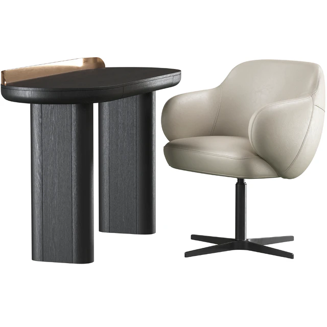 Writing desk Miniforms Jumbo and chair Cattelan Italia Bombe X — Скачать