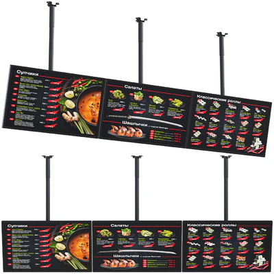 Информационный дисплей на кронштейне для потолка — Вид 2