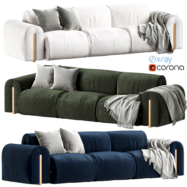 COLLE 3 seater Sofa by Natuzzi Italia — Скачать