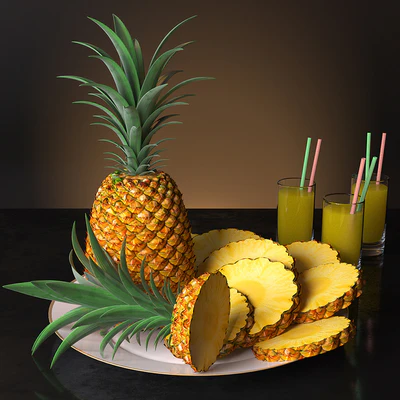 serving of pineapple — Вид 1