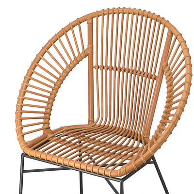 Rattan Accent Chair Natural Sarita — Ver 3