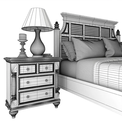 KENSINGTON MALABAR PANEL BED (LEXINGTON HOME BRANDS) — Ver 2
