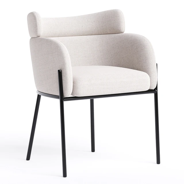 polsterstuhl sandbeige schwarzes — Скачать