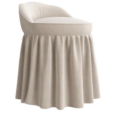 Monogrammed Slipcovered Swivel Stool  Ballard Designs — Вид 2
