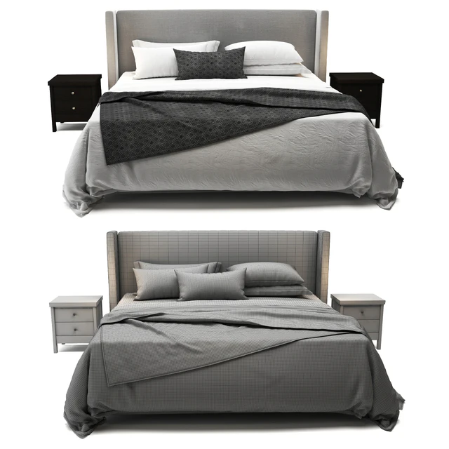 Elliot Shelter Upholstered Bed — Скачать