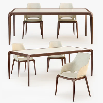Roche Bobois BRIO dining table BRIO Bridge chair — Вид 2