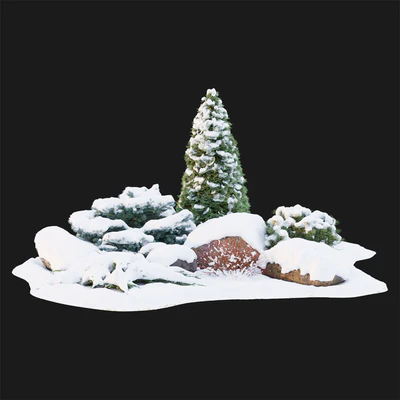 Winter Alpine hill — Вид 5