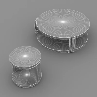 Set of round coffee tables Giorgio collectio, collection Luna — Ver 2