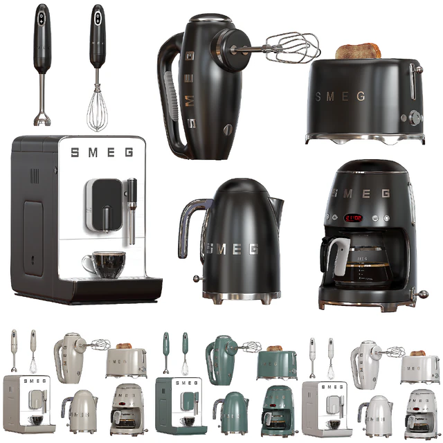 Set of kitchen appliances SMEG 02 — Descargar