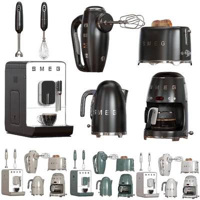 Set of kitchen appliances SMEG 02 — Ver 2
