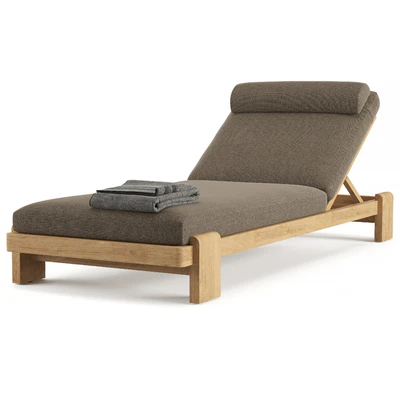 RH VIGO TEAK CHAISE — Вид 4