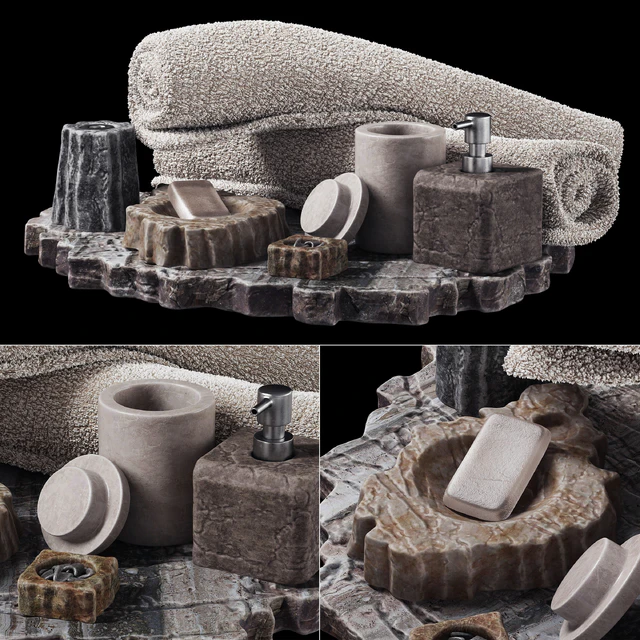 Batroom decor stone soap n1 / Bathroom decor stone soap dish — Descargar