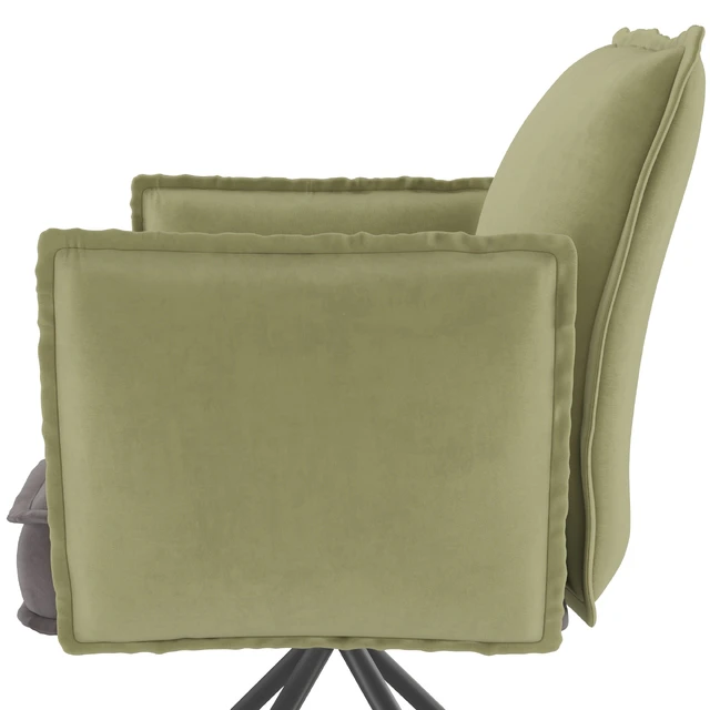 Homary-Modern Upholstered Velvet Accent Chair Soft Chair in Carbon Steel Legs — Скачать