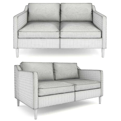 West Elm , Hamilton Leather Sofa 56" — Вид 2