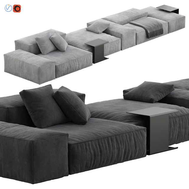 Living Divani Extrasoft Sofa Set 3 — Descargar