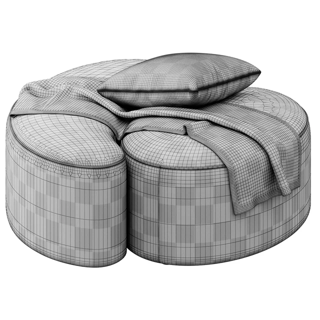 Goa Poufs by ETRO Home Interiors — Скачать