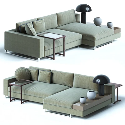 Sormani HERNEST Modular sofa contemporary fabric 3-seater — Ver 1
