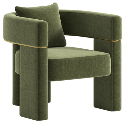 Wide Barrel Chair — Ver 1