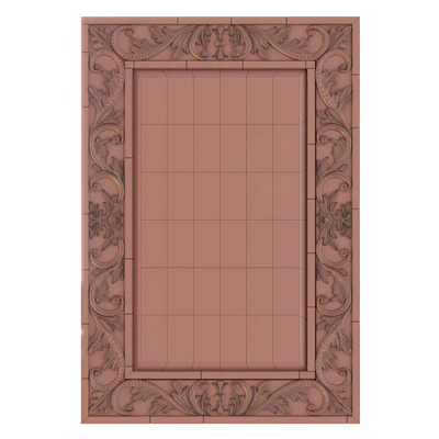 Hamilton Hills Large Gold Antique Inlay Baroque Styled Framed Mirror | Aged — Ver 2