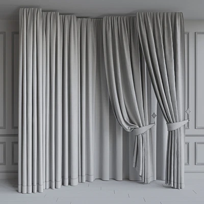 Set of portieres 34. Beige scale — Ver 2