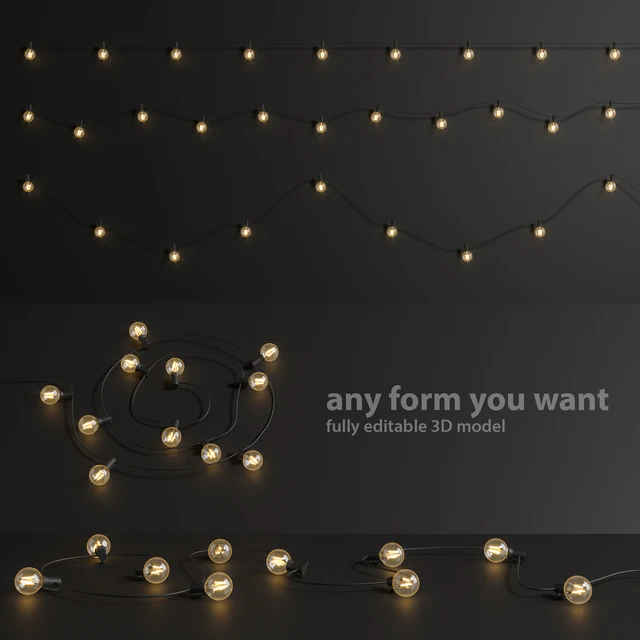 Editable Garland Lights Set 1 — Скачать
