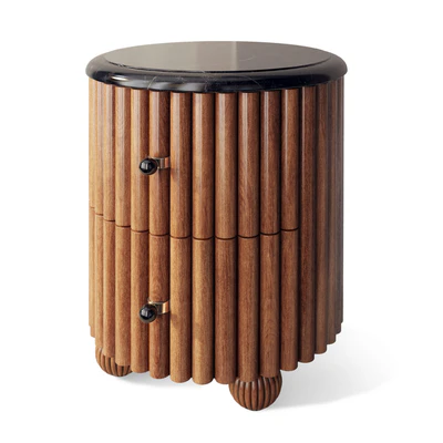 Chest of drawers oval bedside table Carlisle Soho Home — Ver 3