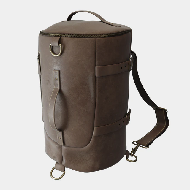 Vintage  Leather Travel Backpack — Скачать