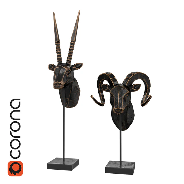 Statuettes of antelope and ram — Descargar