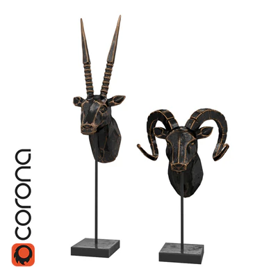Statuettes of antelope and ram — Ver 1