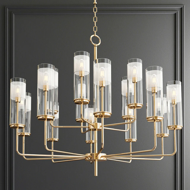 Lessman 15 Light Shaded Tiered Chandelier — Descargar