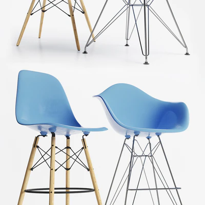 Eames Plastic Side Chairs — Ver 2