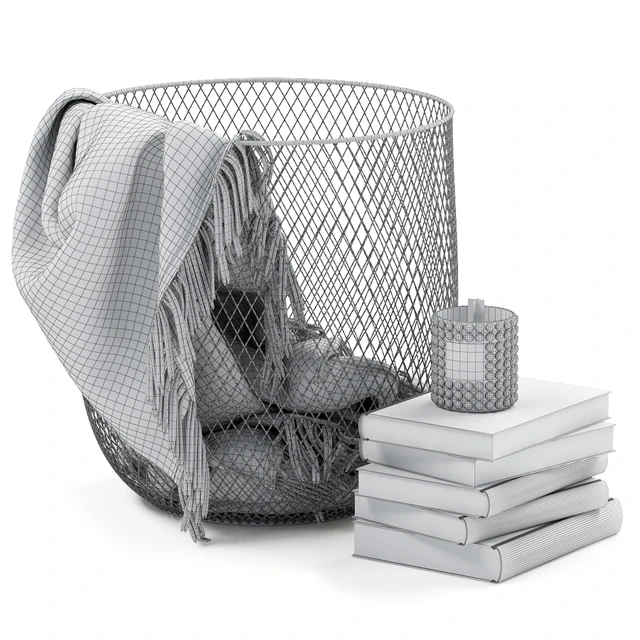 METAL BASKET DECOR 07 — Descargar