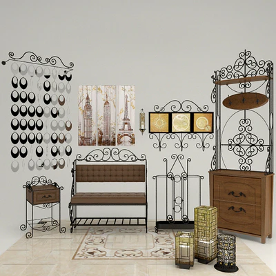 furniture collection with forged elements — Ver 1